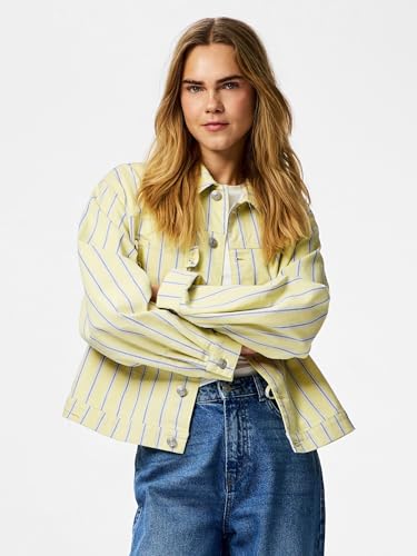 Veste en jean Pcbillo LS à manches longues en denim robuste