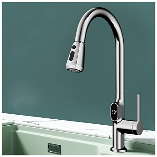 Robinet de cuisine en laiton avec douchette extractible et mitigeur d'évier - 2