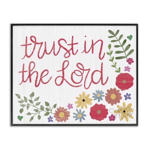 'Trust The Lord Religious Calligraphy Cute'| Framed Giclee Art