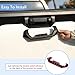 Aunginsy Car Tailgate Handle Cover Trim Compatible with Toyota Tundra 2022-2025 Pickup Rear Trunk Door Tail Gate Handle Lower Panel Scratch Protector Frame Decorative Cover ABS Exterior Accessories