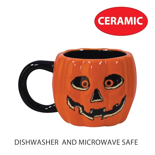 Taza de cerámica vintage para Halloween estilo retro miniatura 4