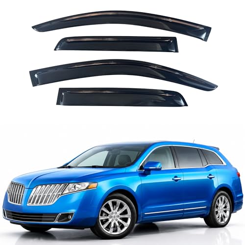 Image of IG Window Visors Fit for 2010 Lincoln MKT, Out-Channel Rain Guards Vent Wind Deflectors 4PC, Car Accessories for 2010 MKT