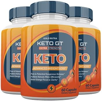 (3 Pack) Keto GT Pills, 2021 Formula, BHB Ketones, 3 Month Supply