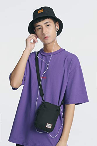 Small Crossbody Bag for Men, Mini Messenger Bag Shoulder Bag for Phone Passport - Image 6