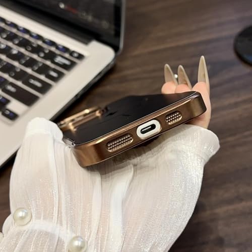 Coque iPhone 13 Pro rigide violet foncé aimantée luxe - 6