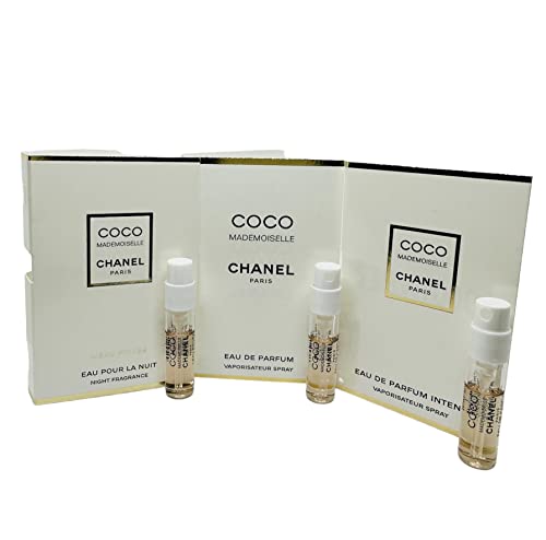 Chanel Coco Mademoiselle Collection 3 Vial Sample1.5Ml Each (1 Edp/1 Intense/1 L'eau Privee) #TOP20