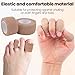 Deozu 2 Rolls 1 Inch Self Adhesive Bandage Wrap, Elastic Bandage Tape for Broken Toes Fingers Protector, Wrist Ankle Sprains Swelling - Beige (6.56 Ft /2 M, 14.7 Ft /4.5 M in Length Per Roll)
