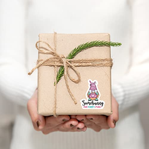 200 Pcs Happy Mail Easter Bunny Gnome Stickers ,Cute Small Business Envelopes Stickers For Handmade Goods/Bags Business Packages ,Easter Day Theme Small Shop Business Stickers For Envelopes Seals #TOP5