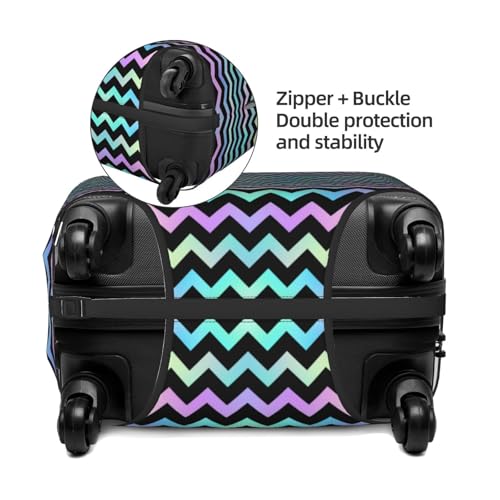 Luggage Cover - Wavy Stripe Print Travel Suitcase Covers For Luggage, High Elasticity Suit Case Cover Protector Fits 18-32 Inch3