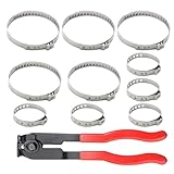 Anneome Klemmzangen Mit Ohrklemmenzange Für Auto Manschettenklemmenbandwerkzeug...