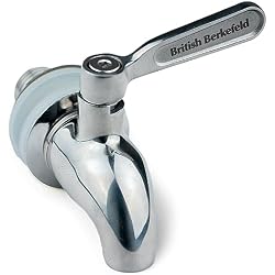 British Berkefeld Stainless Steel Gravity Tap | Fits 6, 8.5, 12L Gravity Cans | Improve Flows & Control | Leak Proof Design