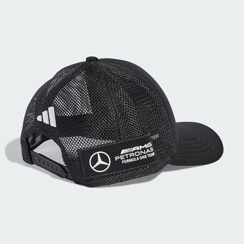 adidas Unisex Mercedes - AMG Petronas Formula ONE Team Snapback Star Trucker Cap, Black/White, S – Ansicht 3