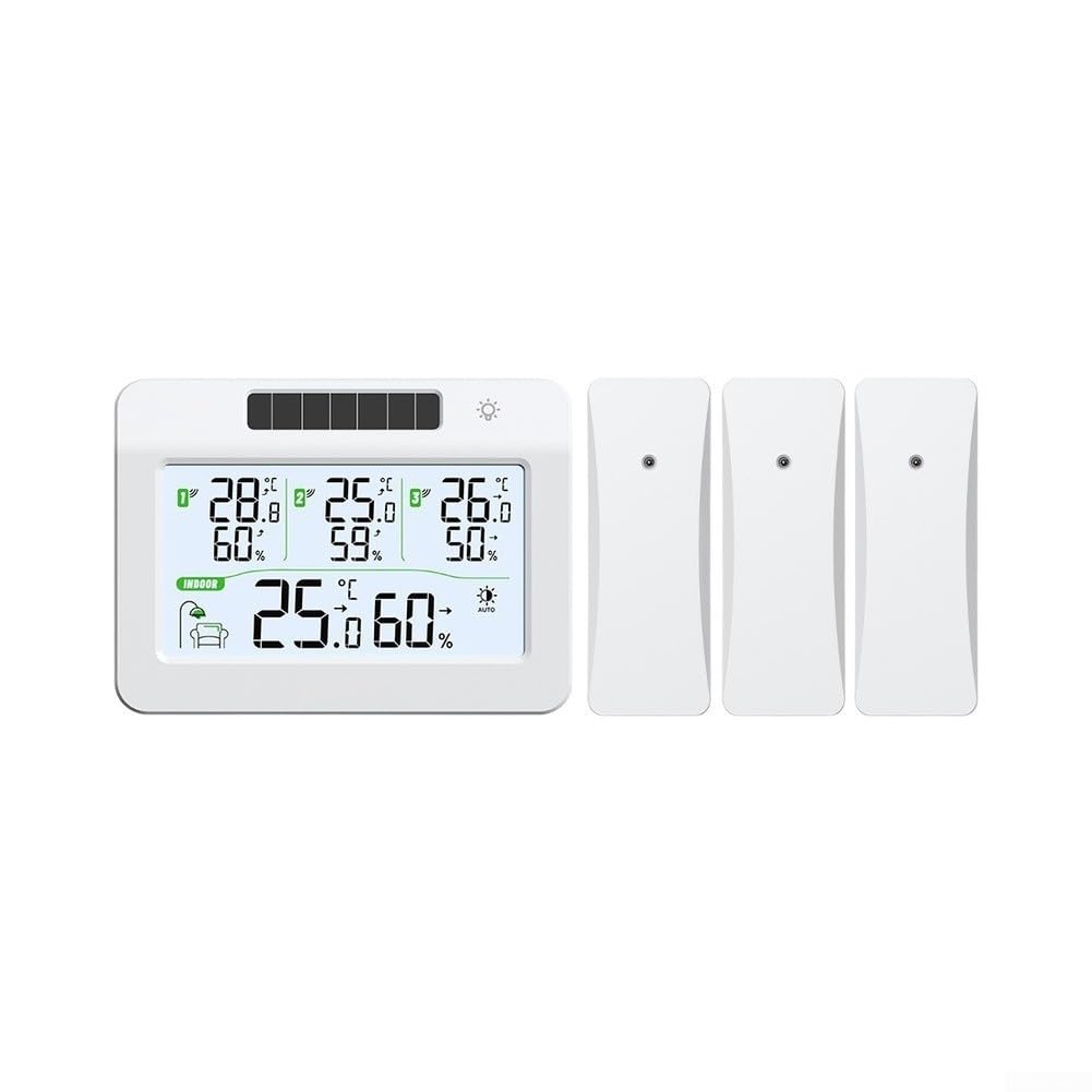 Set Termoigrometro Fotovoltaico con 3 Trasmettitori Monitoraggio