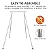 TECSPACE 6.6 FT~9.6 FT Adjustable Height Aerial Yoga Frame & Yoga Hammock, Professtional Yoga Swing Stand Comes with 18 FT / 33 FT Aerial Silk, Max Capacity 551 Lbs, Perfect for Yoga Exercise
