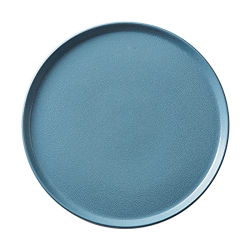 Round Ceramic Matte Snack & Breakfast Serving Tray (Small)