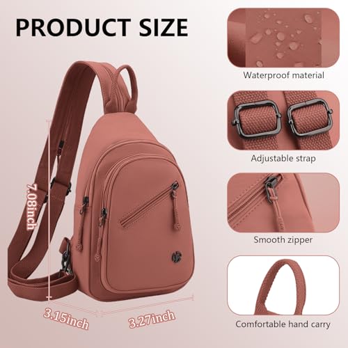 Crossbody Bag for Women, Multi-Pocket Waterproof Shoulder Carry Bag, Sling Bag Backpack for Travel/Outdoor/Hiking/Daily Use2