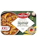 DREISTERN Jägertopf mit Nudeln & Champignons 900g I Herzhaftes Fertiggericht in Mikrowellenschale I Lange Haltbarkeit dank natürlicher Konservierung I Hausmacher Qualität