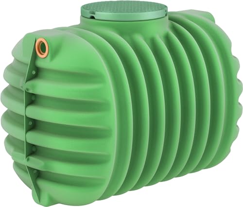 GARANTIA CRISTALL Erdtank PROline 2650 Liter inkl. Tankabdeckung, Regenwassertank unterirdisch für Gartenbewässerung, Stabiler Wasserspeicher mit Filtersystem, nachhaltige Regenwassernutzung
