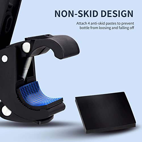 Aoyar Bike Water Bottle Cage: No-Screws Universal Adjustable Rotatable Clip Holder, Bicycle Large Drink Load Rack, Cycling Wide Lightweight Side Mount Handlebar For Road & Mountain Bikes #TOP3