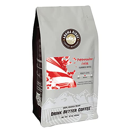 Aroma Ridge Peppermint Stick Coffee en grano 16 oz