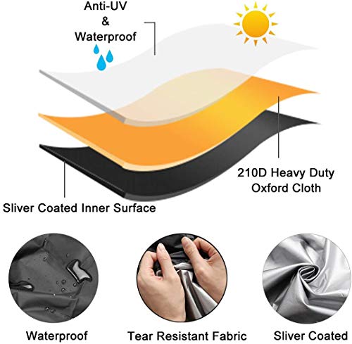Ucare Wheelchair Covers Waterproof Mobility Scooter Outdoor Storage Covers Power Electric Wheel Chair Cover For Travel Wheelchair Storage Bag Protector From Dust Dirt Snow Rain Sun Rays #TOP4