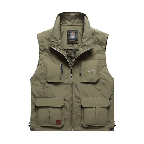 Image of Hbufnha Mens Lightweight Vest Work Travel Safari Sport Jacket Padded Puffer Vest