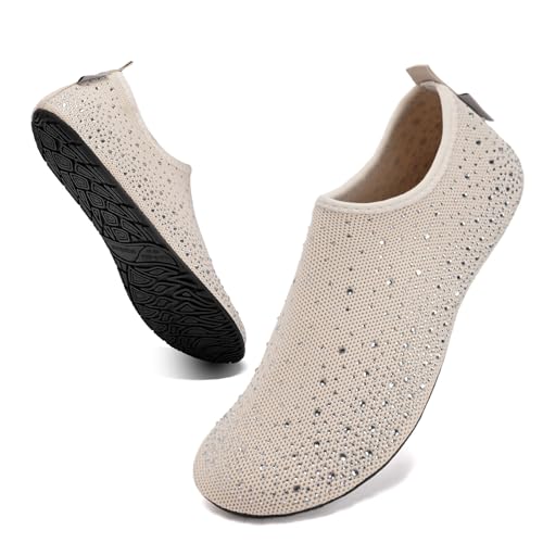 Image of WateLves Womens Barefoot Water Shoes Travel House Slippers for Indoor and Outdoor Aqua Socks for Beach Swim Surf Yoga Dancing Camping Must Haves