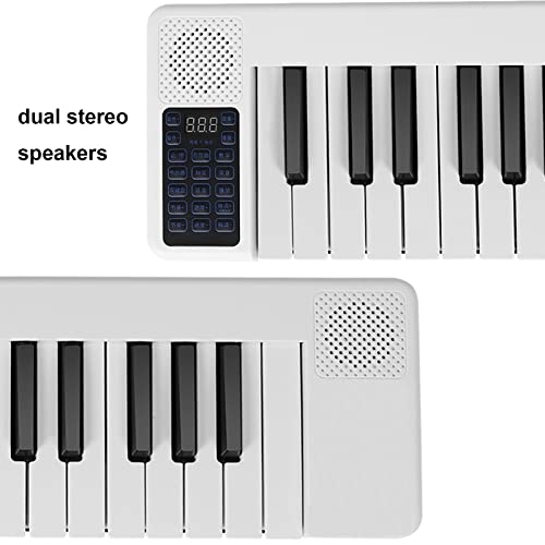 Clavier portable de piano numérique pliable de piano de clavier pleine grandeur de 88 touches for les débutants avec Bluetooth, USB/MIDI, pédale de sustain, sac de piano (Color : White) - Les Beatles, Paul McCartney, John Lennon, RIngo Starr, George Harrison Clavier portable de piano numérique pliable de piano de clavier pleine grandeur de 88 touches for les débutants avec Bluetooth, USB/MIDI, pédale de sustain, sac de piano (Color : White) – Image 5