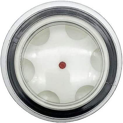 Flyshop M60 x 2 Male Threaded Clear Plastic Air Compressor Fittings Round Oil Level Sight Glass, 4Pcs