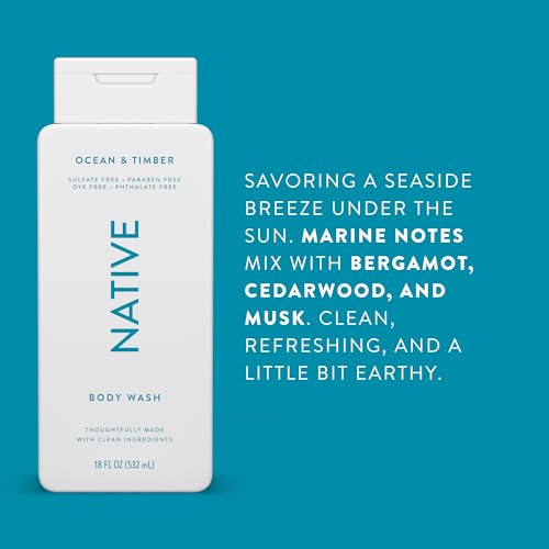 image for Native Body Wash Contains Naturally Derived Ingredients | For Women & 
