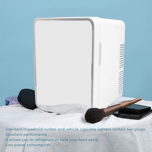 Minigeladeira, 10L de Uso Duplo, Espelho Portátil para Beleza, Refrigerador de Beleza para Quarto de
