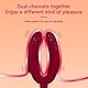 Vibrator Dildo Sexspielzeug U Shaped Vibrator Doppeldildo Prostata Massagestab Klitoris Sex Toyset für Frauen und Paare mit 10 Vibrationsmodi Anal Vibratoren Leises und Starkes G Spot Massagegerät