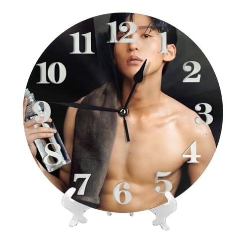 目黒蓮 (19) アニメ 掛け時計 おしゃれ 北欧 壁掛け時計 静音 自宅 寝室 部屋飾り 贈り物 インテリア 大数字 直径25cm 非電波 かわいい プレゼント