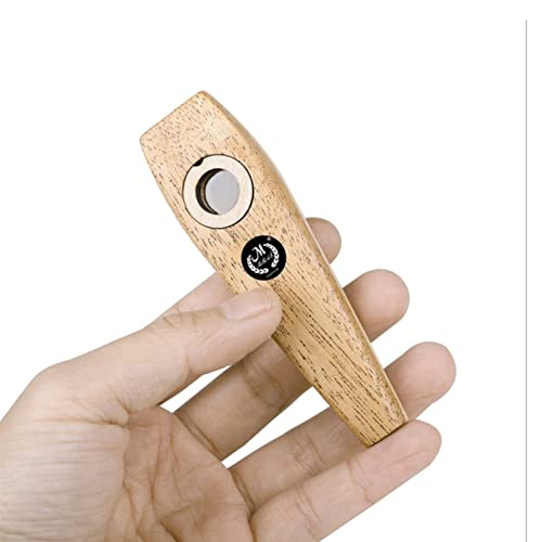 Madeira Kazoo Flauta Clássico Madeira Kazoo Fácil de Tocar Guitarra Ukulele Acompanhamento Harmônica