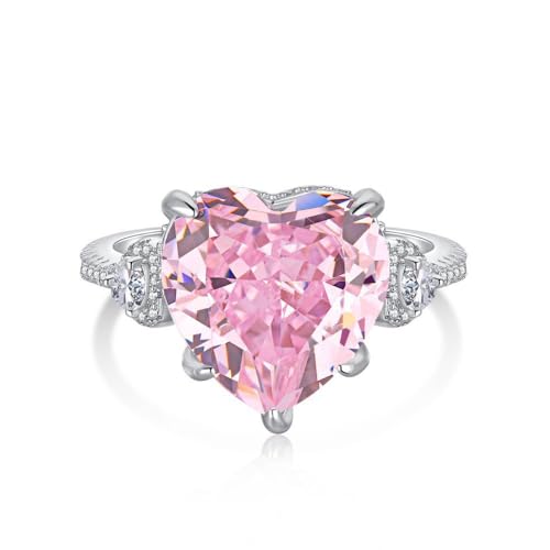 6CT Lab Grown Pink Diamond Ring