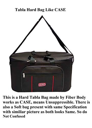 Image of Malav Tabla Hard Fiber Case Bag Black