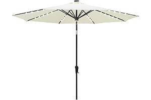 10 ft Solar Umbrella with mesmerizing LED Lights