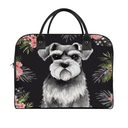 Bolso Schnauzer Tote Nylon con Asa Ajustable miniatura 3