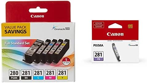 Canon CLI-281 BKCMY 4-Color Ink Tank Value Pack 2091C005 B&H - View #9