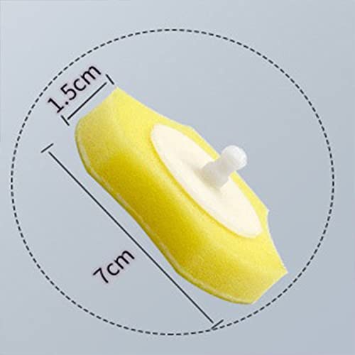 ChuangChi 30 PCS Disposable Toilet stick Replacement Head, Disposable toilet stick refill head (Lemon Fragrance) - Image 3