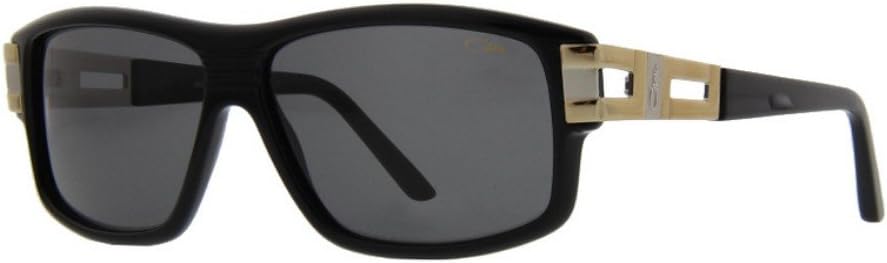Cazal Sunglass 8027 Col. 001 Black-Gold-Silver Frame Grey Lens