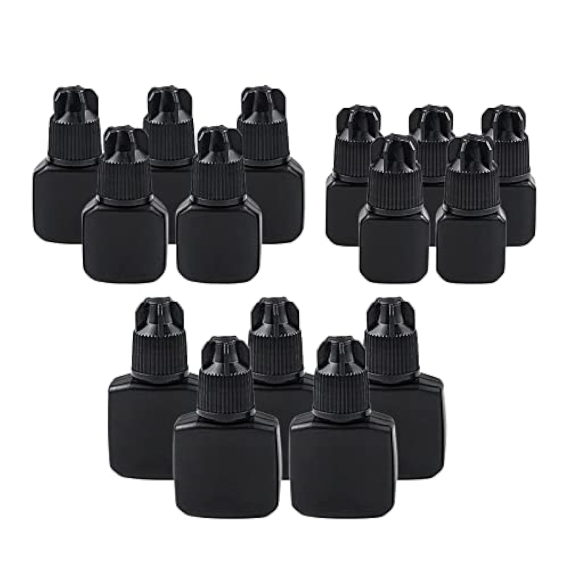 2x5 Pcs Empty Glue Bottles Eyelash Extensions Storage Container
