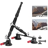 EMART Car Mount with Triple Suction Cup, Camera Mount Kit with Telescopic Extension Pole/Action Camera Adapter Compatible with Gopro/Instal 360/DJI OSMO/AKASO
