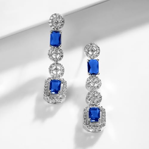 Image of Rubans American Diamond Zirconia Necklace Set Stylish Jewellery Gift for Women & Girls