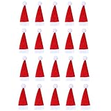 ONEYIM 24pcs Mini Santa Hat Small Doll Cover Home Christmas Decor(4x7cm/1.57x2.76'')