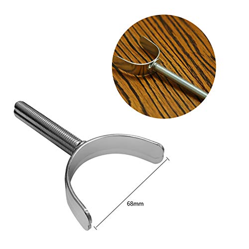 Image of Safe-O-Kid Safety Gate Clip U Shape Adaptor for Baby Safety Gate, Pressure Mounted Stair & Door Security Gate, Durable Wall Protector for Safety Rail, White, Pack of 1