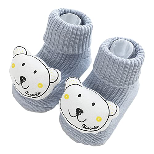 Kalttoy Rutschfeste Baby-Socken für Kleinkinder, Neugeborene, Säuglinge mit Griff, rutschfeste Socken für Mädchen und Jungen, Boden-Trampolin, Kleinkind-Socken, B, Einheitsgröße