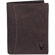 WILDHORN Top Grain Portrait Leather Wallet for Men | Ultra Strong Stitching | Handcrafted | RFID Blocking | 2 ID Slots | 11 Card Slots | Zip Compartment, Dark Brown Hunter, Classic