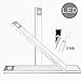 Produktbild WING LED Bewegungsmelder Schrankleuchten, Kleiderschrank Lampen Unterbauleiste Beleuchtung Küchenlampen, Nachtlicht Lichtleisten USB WiederaufladbarWhite light-605mm