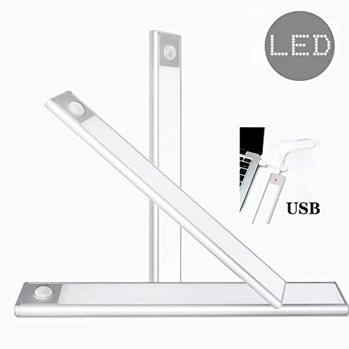 Preisvergleich Produktbild WING LED Bewegungsmelder Schrankleuchten, Kleiderschrank Lampen Unterbauleiste Beleuchtung Küchenlampen, Nachtlicht Lichtleisten USB WiederaufladbarWhite light-605mm